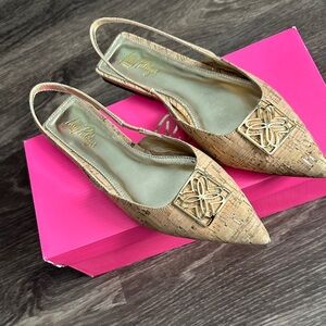 Lilly Pulitzer Brit Slingback Flats - 7.5